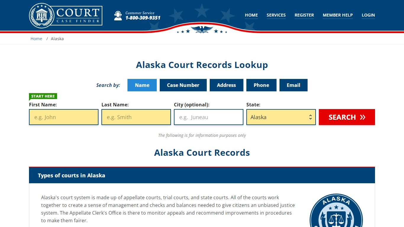 Alaska Court Records Lookup - AK Court Case Search